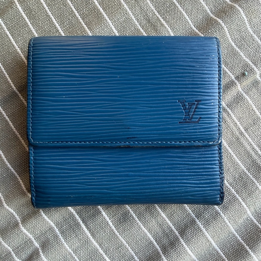 Louis Vuitton Blue Epi Wallet
